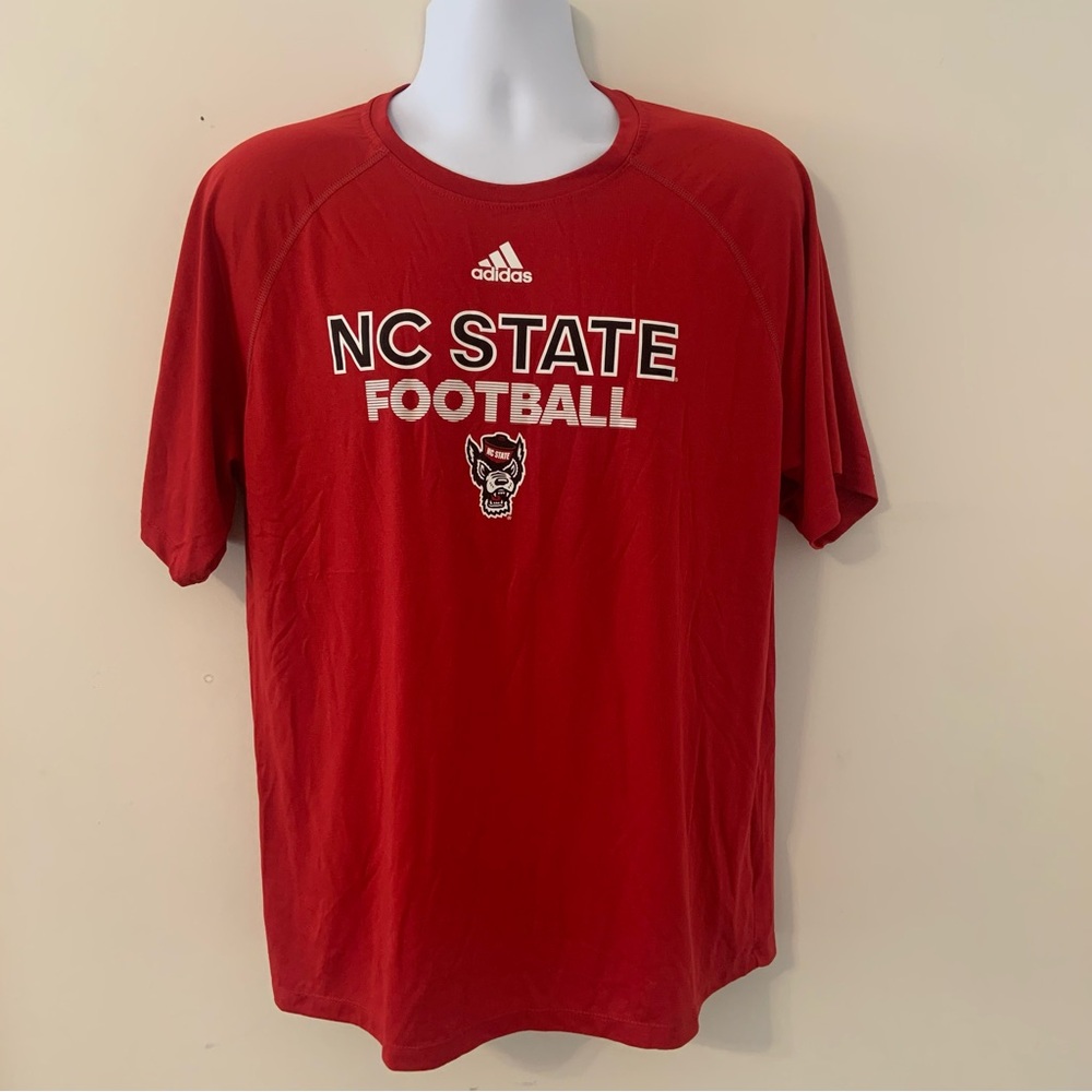 NC STATE ADIDAS FOOTBALL TEE